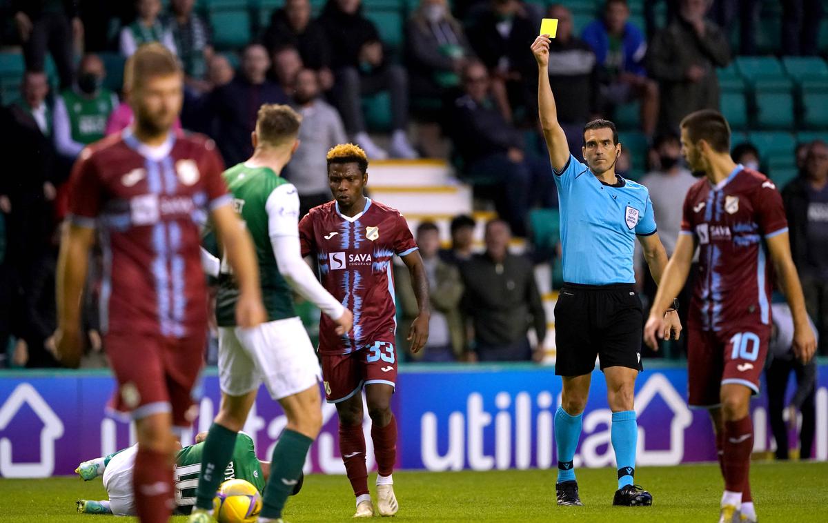 Abass Issah Rijeka | Rijeka, za katero igra tudi nekdanji napadalec Olimpije Abass Issah, je po remiju v Solunu blizu napredovanja v skupinski del. Rečani so pred tem izločili škotski Hibernian. | Foto Reuters