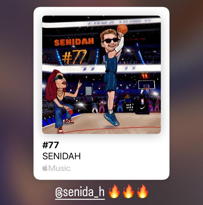 Tako se je na pesem Senidah odzval Luka Dončić. | Foto: Instagram/Luka Dončić