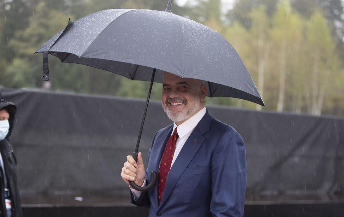 Vrh EU - Zahodni Balkan. Edi Rama | Albanski premier Edi Rama je poudaril, da gre za zgodovinski mejnik tako za Albanijo kot tudi za EU. | Foto Bojan Puhek