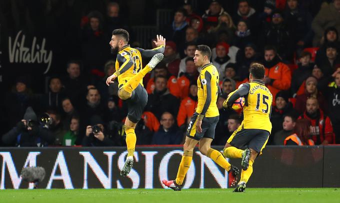 Olivier Giroud je v sijajni formi. | Foto: Guliverimage/Getty Images