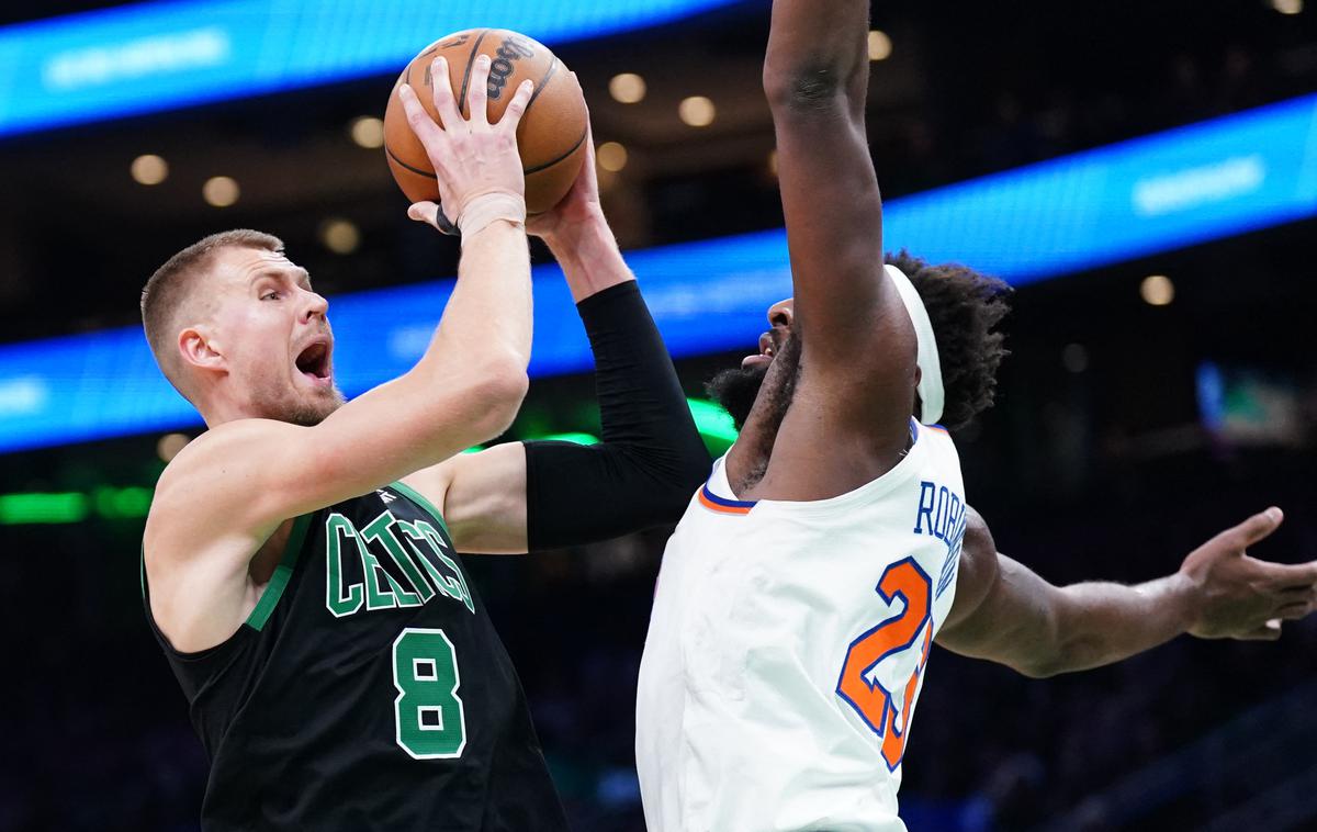 Kristaps Porzingis, Boston Celtics | Kristaps Porzingis je dosegel 21 točk. | Foto Reuters