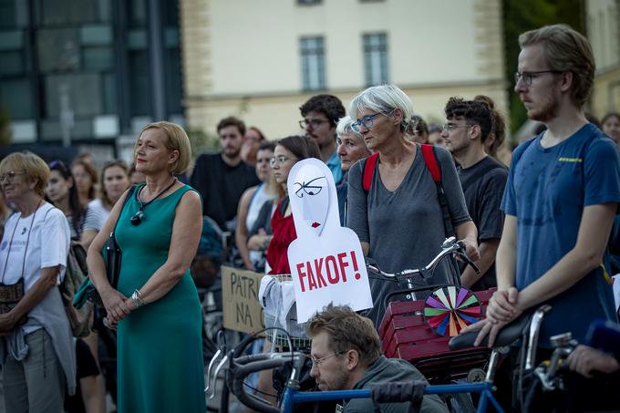 Shoda v podporo žrtvam spolnega nadlegovanja. nadlegovanje. shod | Foto: Ana Kovač