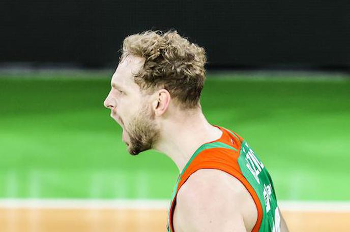 Cedevita Olimpija, Virtus Bologna, februar 2021 | Jaka Blažič je eden najboljših posameznikov v EuroCupu. | Foto Vid Ponikvar