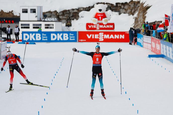 Emilien Jacquelin | Francoz Emilien Jacquelin je postal svetovni prvak na zasledovalni tekmi. | Foto Reuters