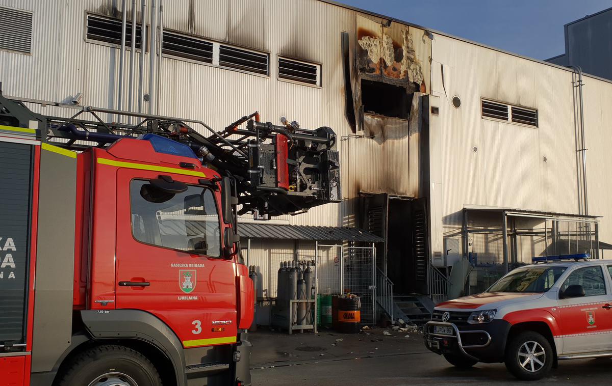 Požar Spar | Foto Gasilska brigada Ljubljana