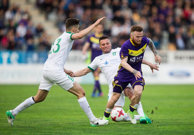 Dino Hotić je dosegel prvi zadetek v dresu Maribora v članski konkurenci. In to kakšnega ... | Foto: Vid Ponikvar