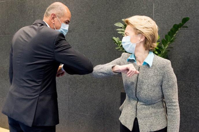 Janez Janša in Ursula von der Leyen | Foto Twitter