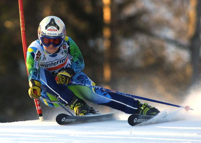 4. 1. 2002: Tina Maze na poti k prvim stopničkam | Foto: Mediaspeed