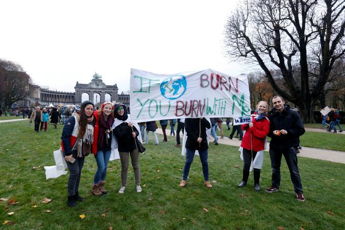 okolje Bruselj prostest globalno segrevanje | Foto: 