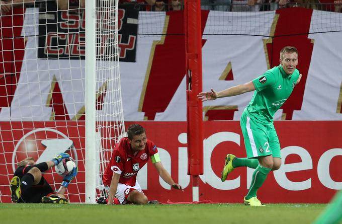 Ko je bil napadalec Rapida, je leta 2015 v kvalifikacijah za ligo prvakov izločil Ajax iz Amsterdama.  | Foto: Getty Images