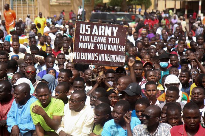 Niger | Poteza ruske vojske postavlja ameriške in ruske enote v tesno bližino v času, ko je vojaška in diplomatska tekmovalnost držav vse bolj ostra zaradi konflikta v Ukrajini. | Foto Reuters