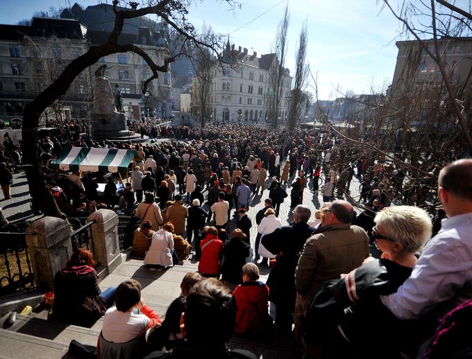 Ljubljana Prešernov dan France Prešeren | Foto: STA ,