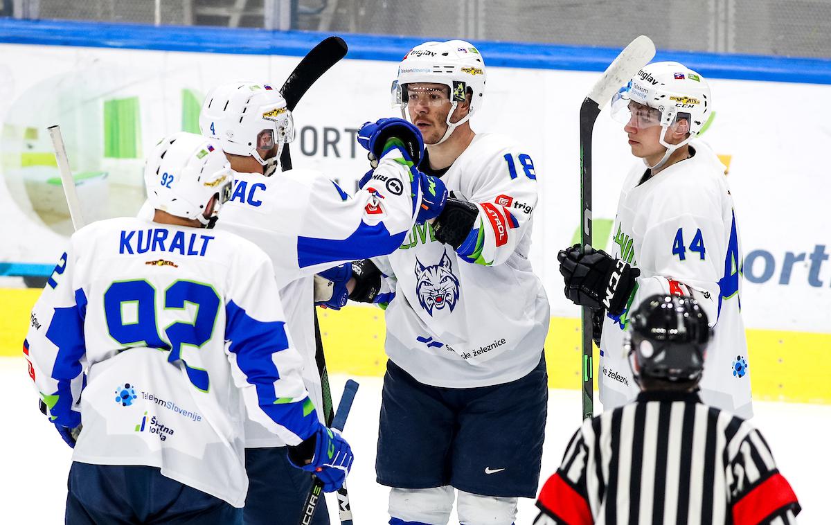 Beat Vocid19: Slovenija - Romunija slovenska hokejska reprezentanca | Slovenski hokejisti so dobili tudi predzadnjo pripravljalno tekmo pred domačim SP. | Foto Morgan Kristan/Sportida