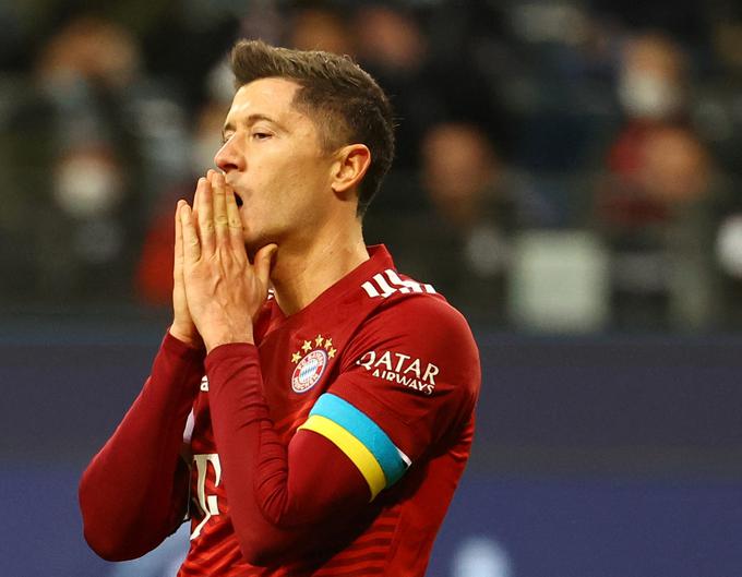 Tudi v tej sezoni je Robert Lewandowski strah in trepet branilcev. | Foto: Reuters