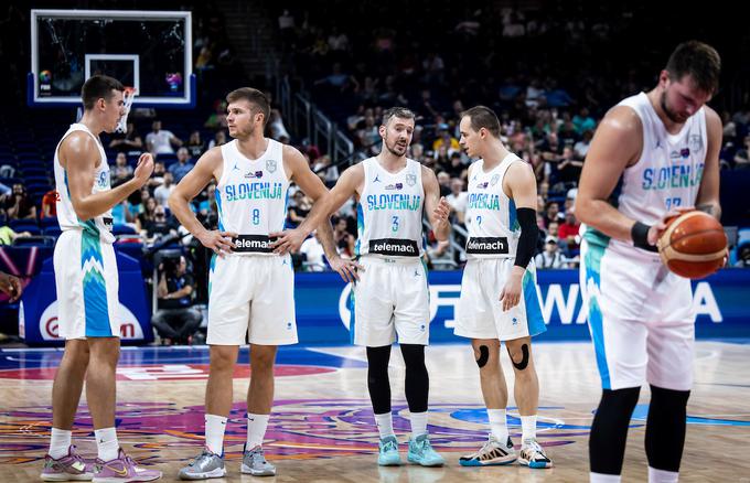 Slovenija : Belgija, slovenska košarkarska reprezentanca, EuroBasket 2022 | Foto: Vid Ponikvar/Sportida