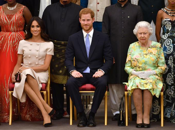 Meghan Markle je Oprah v intervjuju povedala, da je bila kraljica do nje in Harrya vedno čudovita.  | Foto: Reuters