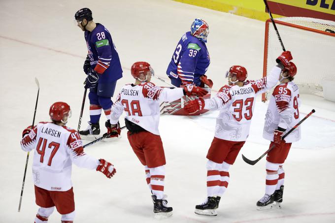 Danci so za drugo zmago na prvenstvu z 9:0 odpravili Veliko Britanijo. | Foto: Reuters