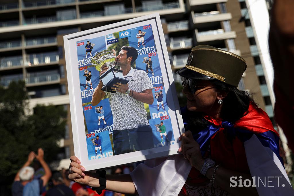 Novak Đoković Protest Srbi Melbourne