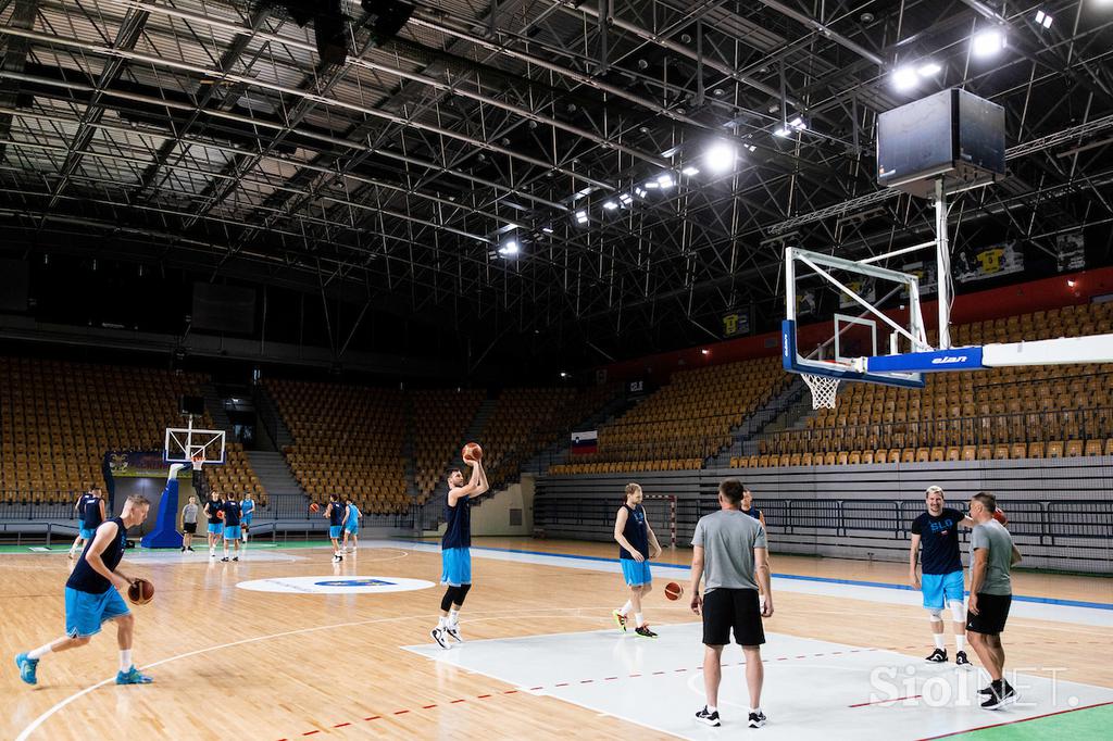 slovenska košarkarska reprezentanca trening