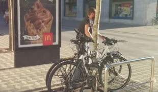 Policija prepoznala moškega s posnetka, se je spravil nad vaše kolo?