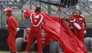 Alonso zletel s proge, najhitrejši Grosjean