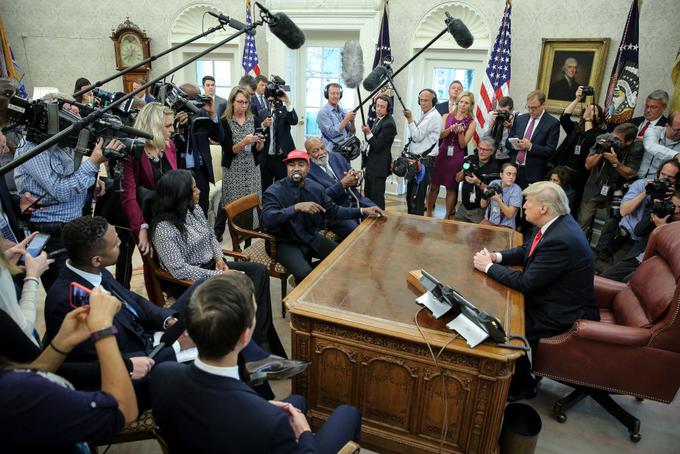 Trump je Westa na koncu označil za pametnega in da lahko v njegovem imenu govori kadarkoli. | Foto: Getty Images