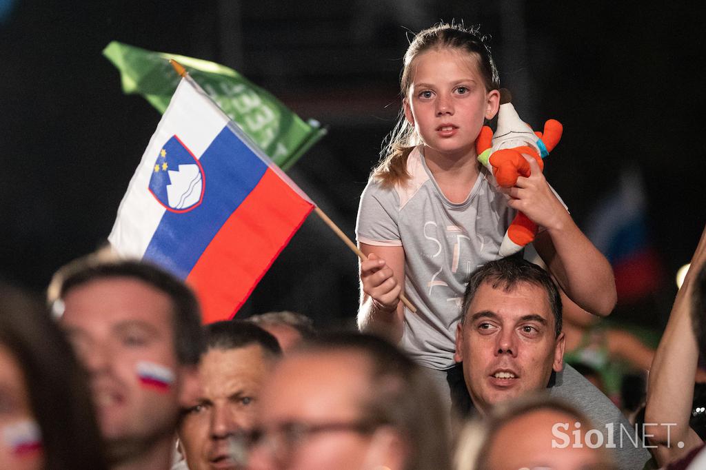 Sprejem olimpijcev - Kongresni trg, Ljubljana