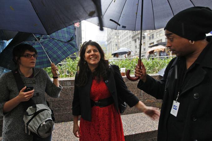 Naomi Wolf je bila pred desetimi leti eden glavnih obrazov protestniškega gibanja Okupiraj Wall Street.  | Foto: AP / Guliverimage