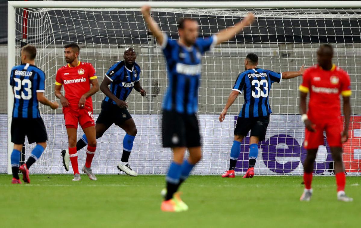 Inter Bayer | Samir Handanović se je skupaj s soigralci Interja veselil zmage nad Bayerjem. | Foto Getty Images