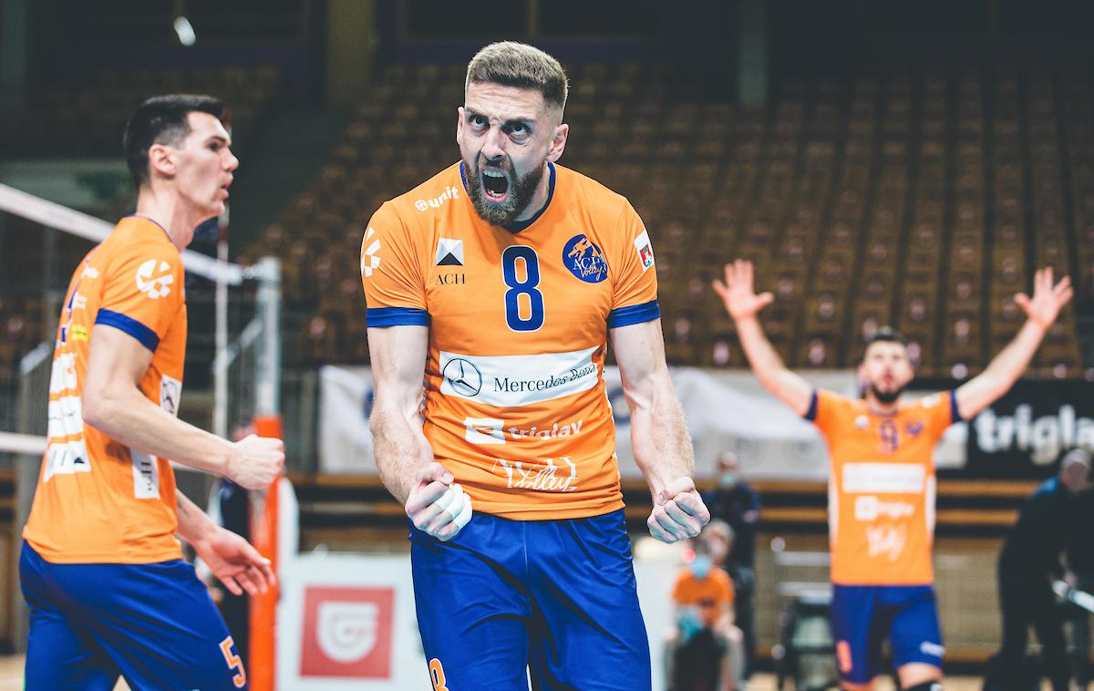 Pokal CEV: ACH Volley - Barkom Kažani Lviv | Odbojkarji ACH Volleyjaso z zanesljivo zmago odprli CEV Challenge Cup. | Foto Grega Valančič/Sportida