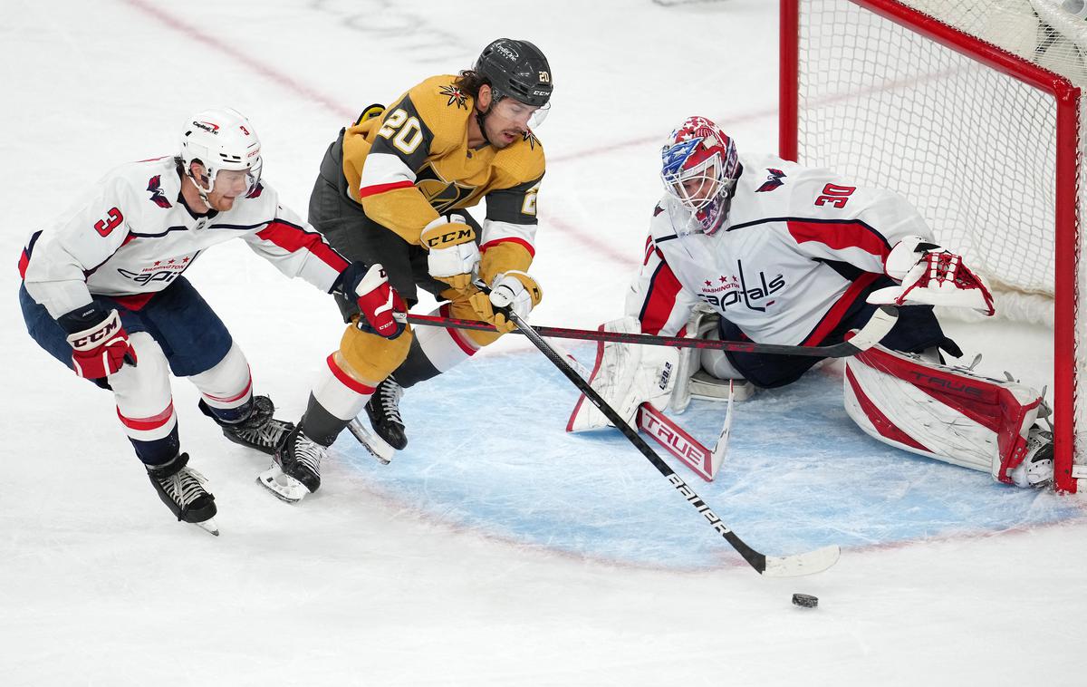 Vegas Golden Knights | Hokejisti Vegas Golden Knights so z zmago proti Washington Capitals ohranili upe za uvrstitev v končnico. | Foto Reuters