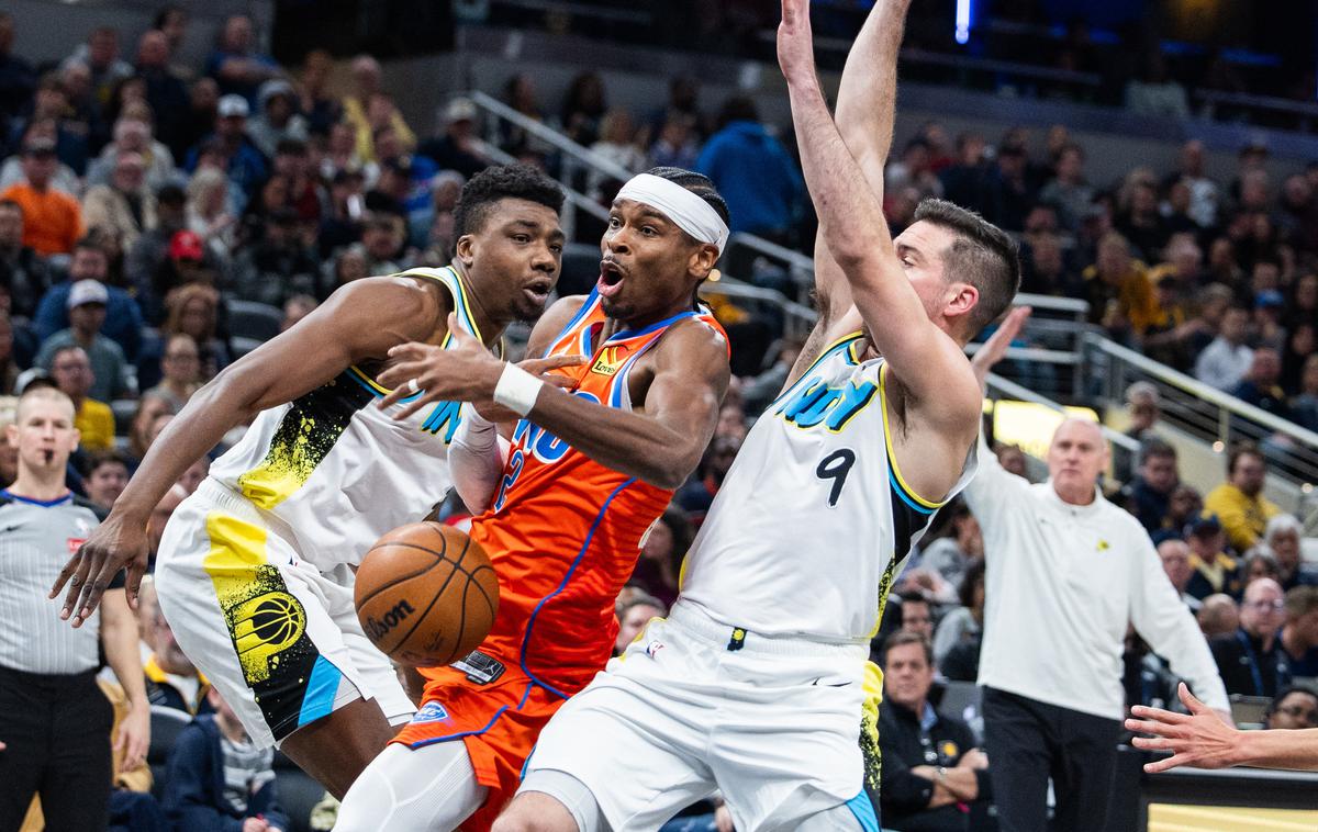 Shai Gilgeous-Alexander Oklahoma City Thunder | Shai Gilgeous-Alexander je Oklahomo popeljal do nove zmage. | Foto Reuters