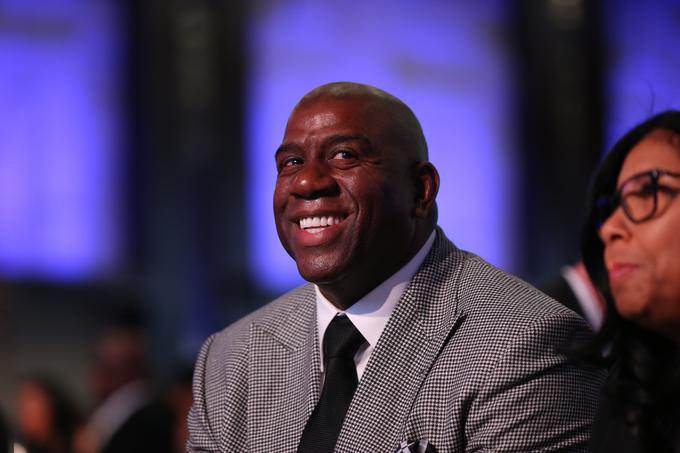 Nekdanji košarkar Magic Johnson ima lastniški delež v nekaj športnih kolektivih v Kaliforniji. | Foto: 