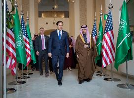 Marco Rubio in Faisal bin Farhan Al Saud