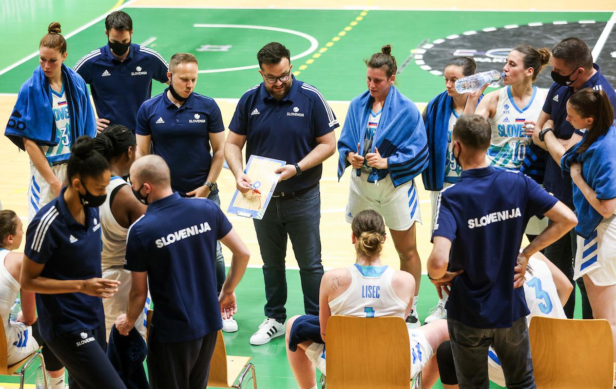 Slovenija : Črna Gora (ženska košarka, priprave na EuroBasket) | Foto Vid Ponikvar