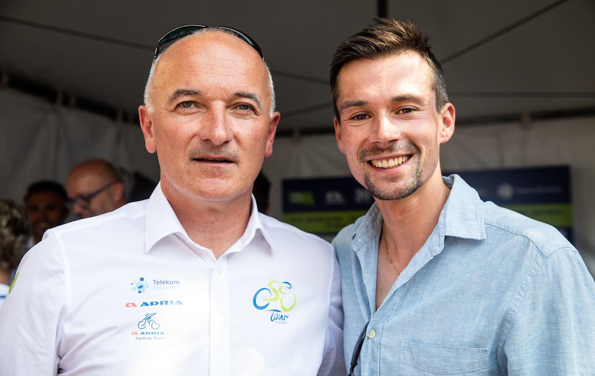 Primož Roglič Bogdan Fink | Bogdan Fink bi si želel, da bi na 30. dirki Po Sloveniji kolesaril tudi Primož Roglič. | Foto Vid Ponikvar