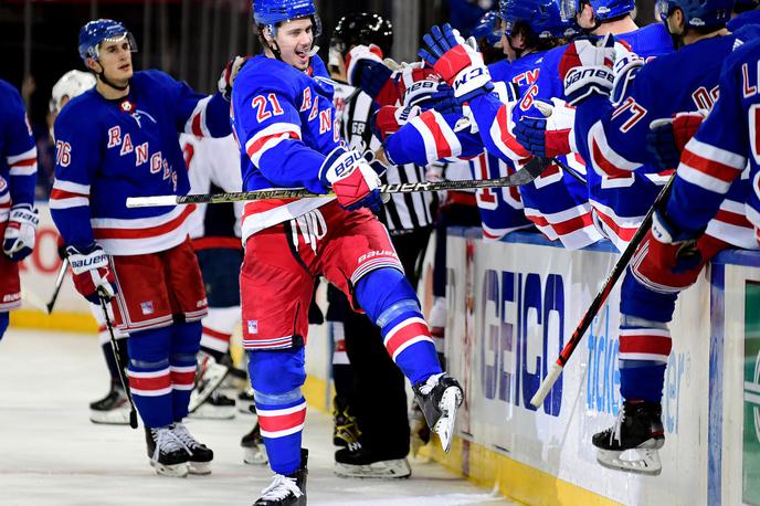 New York Rangers | Hokejisti New York Rangers so na domačem ledu s 4:1 premagali naftarje iz Edmontona. | Foto Gulliver/Getty Images