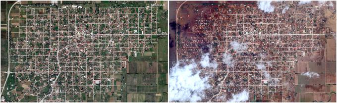 Razmere ostajajo zaskrbljujoče tudi v bližini mesta Larisa. "Velike težave povzroča reka Pinios, ki je prestopila bregove in na obrobju Larise dosegla višino 2,5 metra," je povedal Artopios. | Foto: 