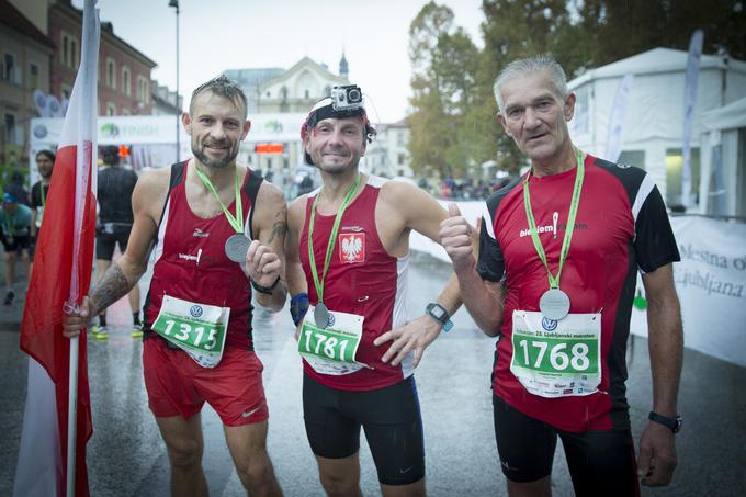 Ljubljano je ta konec tedna obiskalo skoraj sto tekačev iz Poljske. | Foto: Ana Kovač