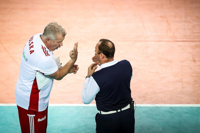 EuroVolley 2019: Slovenija - Poljska | Poljski selektor Vital Heynen je obžaloval izgubljen prvi niz. | Foto Matic Klanšek Velej/Sportida