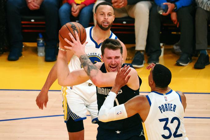 Luka Dončić bo poskušal v noči na sredo premagati Golden State in poskrbeti, da se finale zahodne konference vrne v San Francisco. | Foto: Reuters