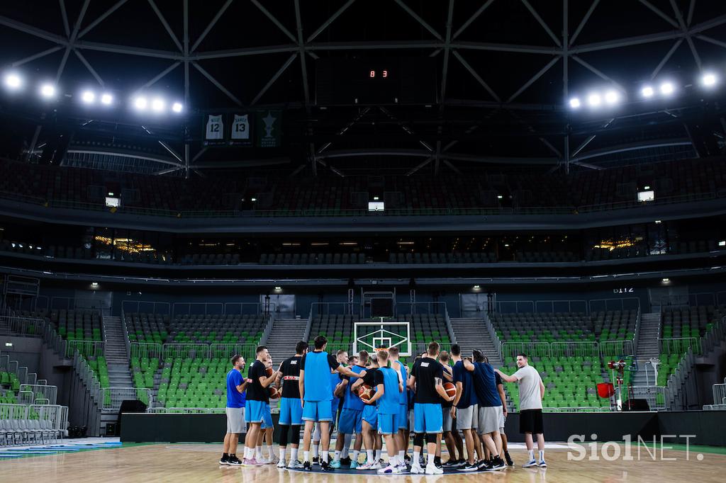 slovenska košarkarska reprezentanca trening