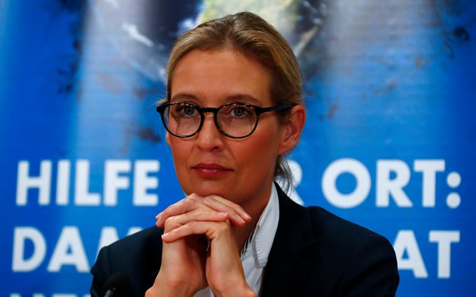 Alice Weidel je poleg Alexandra Gaulanda glavna kandidatka AfD. | Foto: Reuters