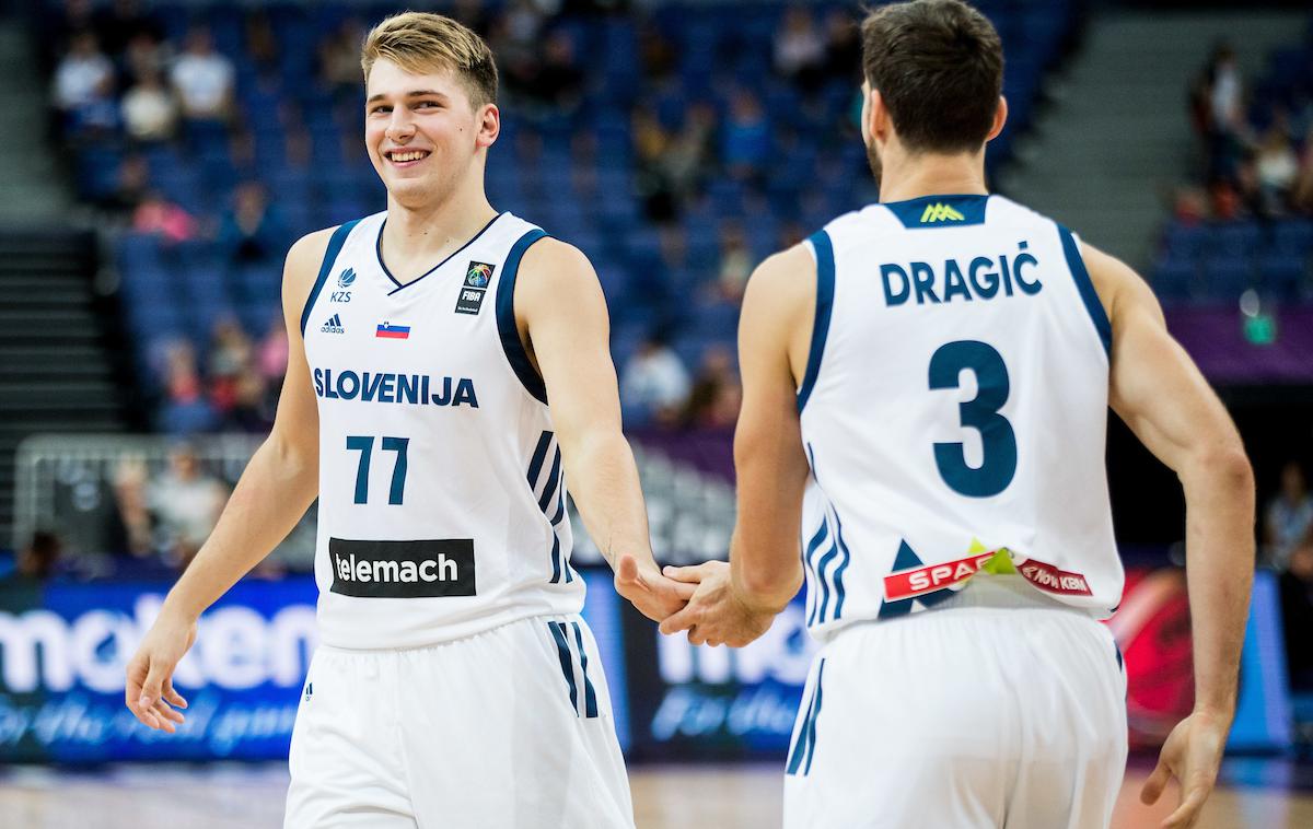 Goran Dragić Luka Dončić | Luka Dončić in Goran Dragića bosta imela različno število pripravljalnih obračunov na novo sezono. | Foto Vid Ponikvar