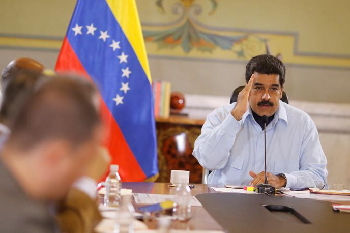 Nicolas Maduro Venezuela | Ministrstvo za zunanje zadeve je že večkrat ugotovilo, da je v Venezueli, ki ji vlada Nicolas Maduro (na fotografiji), huda gospodarska in politična kriza, kar je zakonski pogoj za repatriacijo. | Foto Reuters