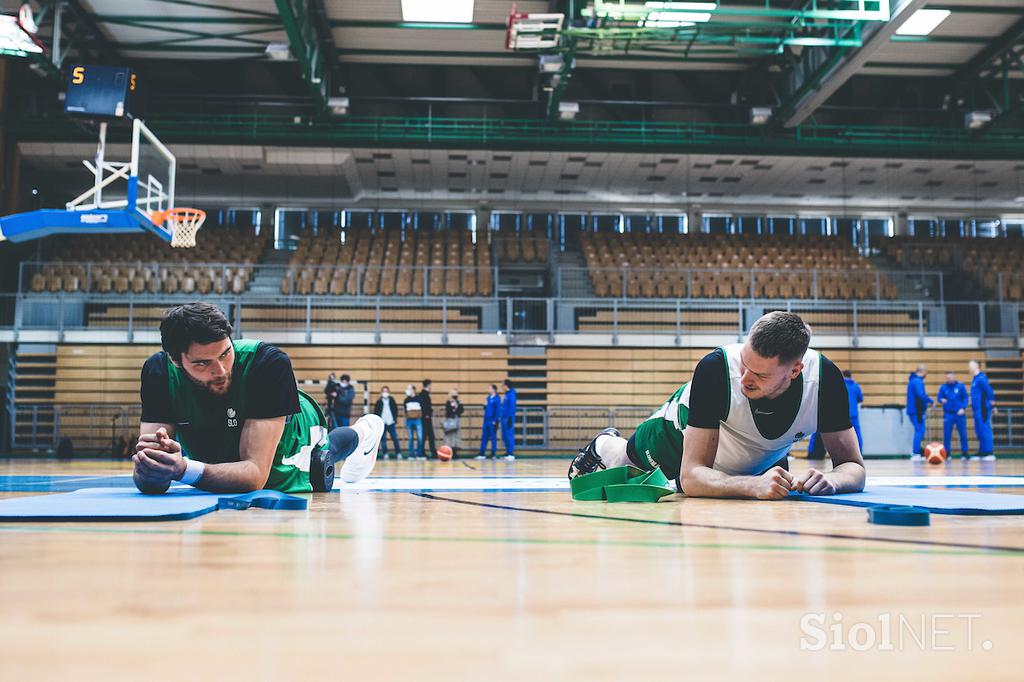 slovenska košarkarska reprezentanca trening