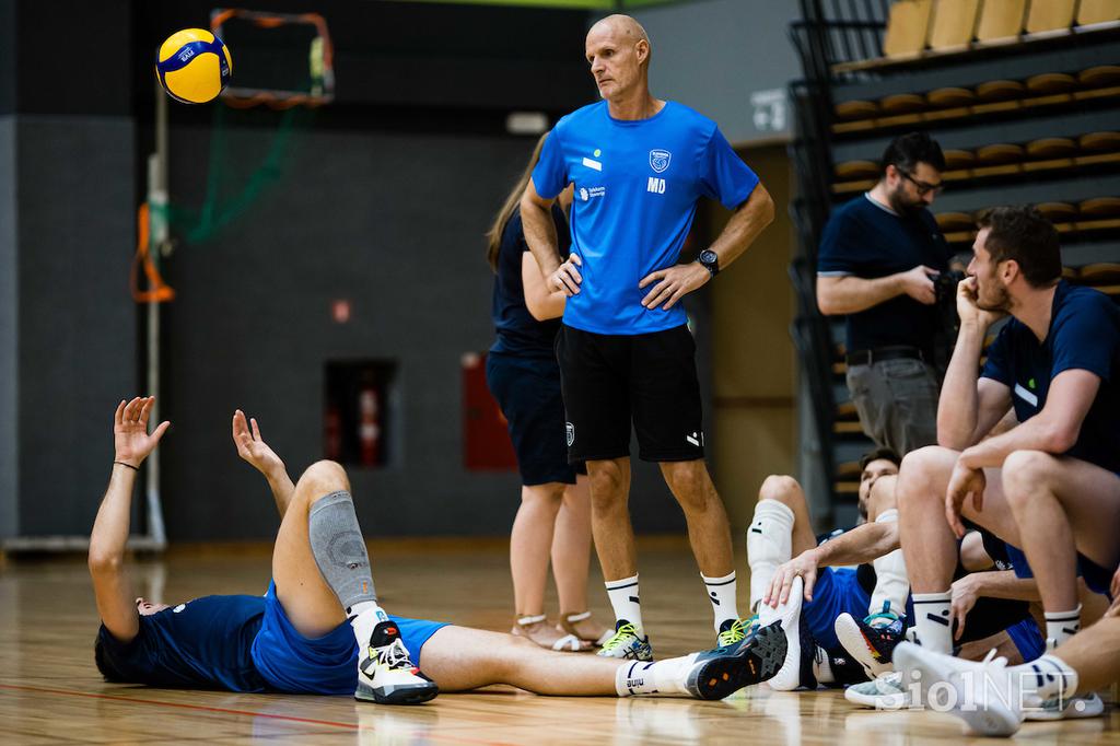 Odbojka, trening slovenske reprezentance z novim selektorjem