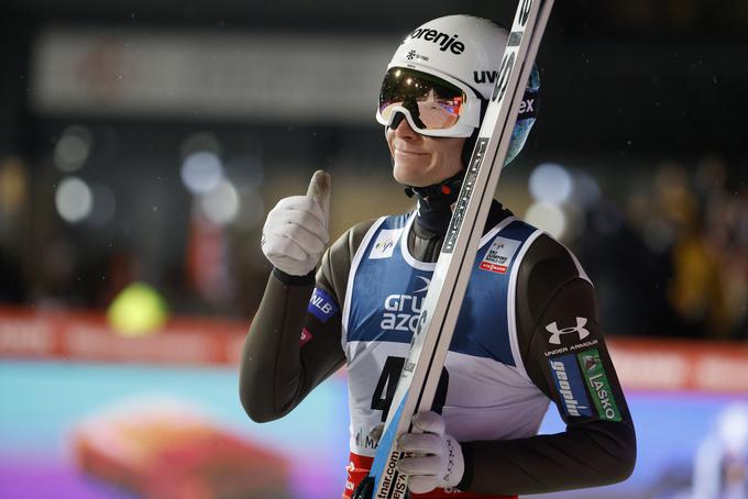 Anže Lanišek je imel po drugem treningu več razlogov za zadovoljstvo, saj mu je uspel četrti rezultat. | Foto: Guliverimage/Vladimir Fedorenko