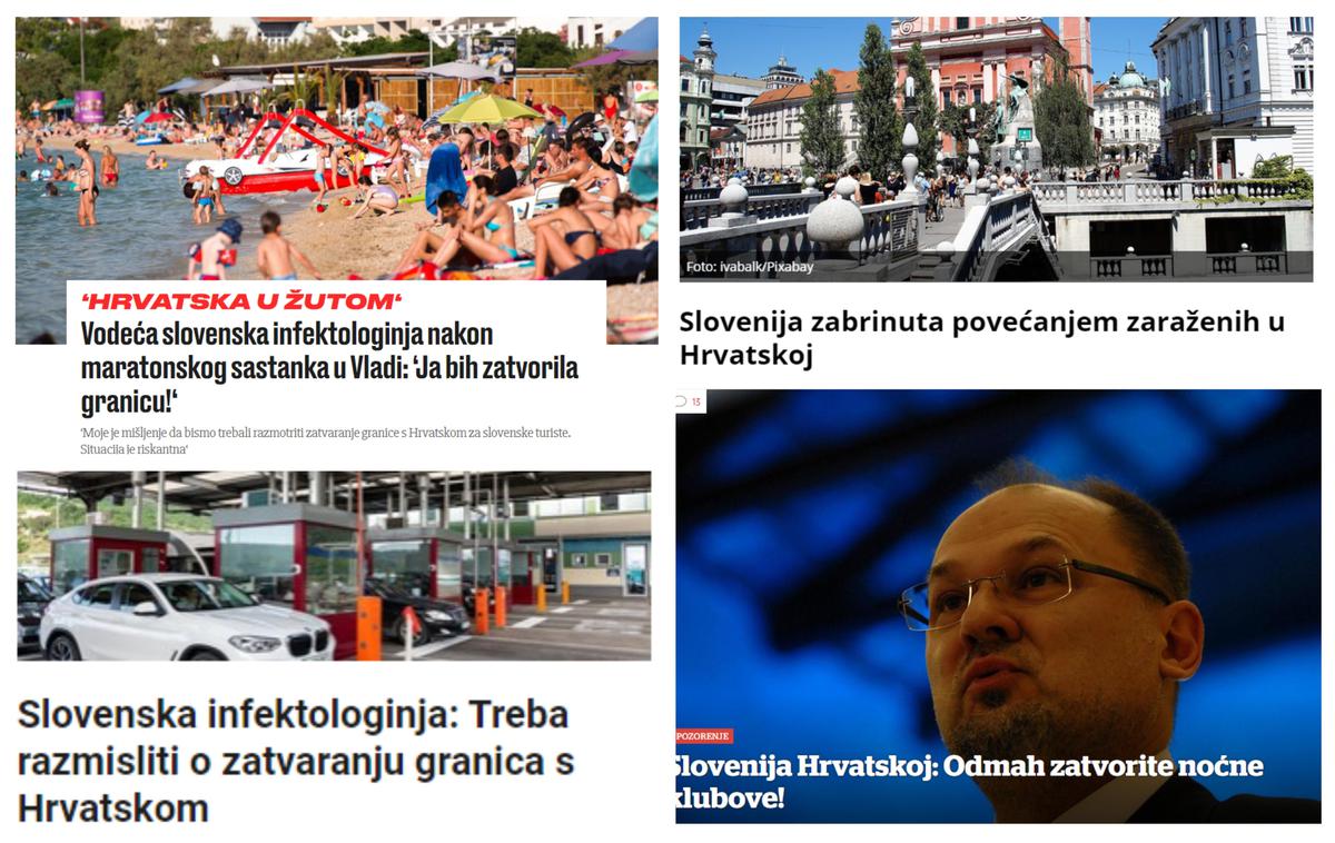 Hrvaška | Hrvaški mediji poročajo o Sloveniji. | Foto Posnetek zaslona