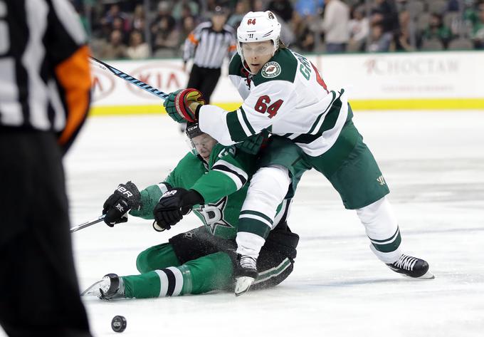 Zvezdnik Minnesote Mikael Granlund je prvič v karieri dosegel hat-trick. | Foto: Getty Images